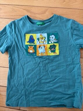 United Colors Of Benetton Teal Kids T‑Shirt 4-6 y.o.